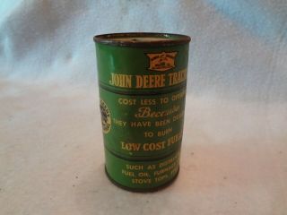 Vintage John Deere Coin Bank Can,  Centennial Edition,  Old Piece In Good Shape