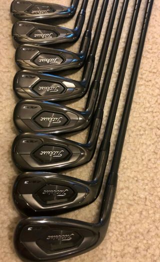 2019 Titleist Black Ap3 Limited Edition Irons - Extremely Rare Lh 4 - Gw R300