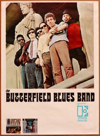 Paul Butterfield Blues Band Rare Vintage Ist Print 1966 Promo Poster