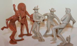 Marx " Cowboys And Indians " Action Figures,  1960 