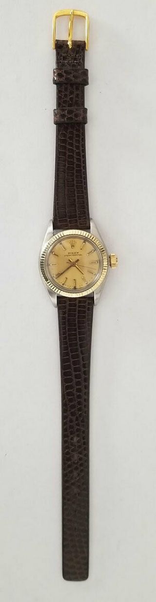 Vintage Rolex Oyster Perpetual Gold & Steel Ladies Watch Ref: 6719 10