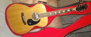 Vintage Epiphone Ft - 335 Troubadour Acoustic Guitar Mij