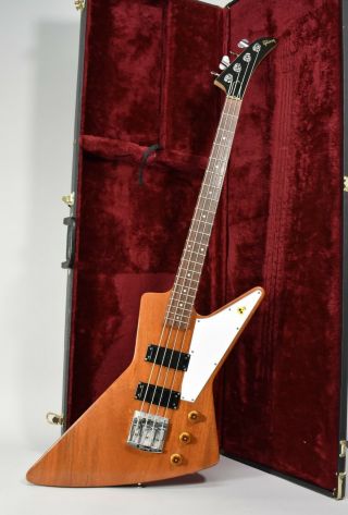 1986 Gibson Explorer Bass Natural Finish Vintage Electric Guitar W/hsc