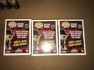 Run DMC & Jam Master Jay Funko Pop Rock 09,  10,  11 Set Of 3.  Rare & Vaulted 4