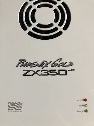 Old School Phoenix Gold ZX350 V.  2 2 Channel Amplifier,  RARE,  amp,  Vintage,  USA,  2 2