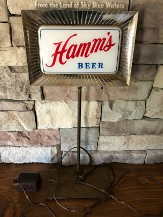 Vintage Hamm ' s Beers ' Point of Purchase ' Pedestal sign,  50 ' s, 5