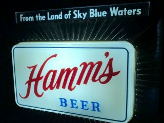 Vintage Hamm ' s Beers ' Point of Purchase ' Pedestal sign,  50 ' s, 7