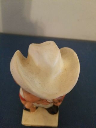 VTG 1960s HOUSTON COLTS 45s BOBBLE HEAD NODDER DOLL WHITE BASE JAPAN 3