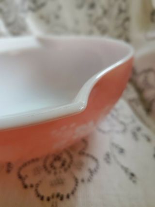 Vintage Pyrex Pink Gooseberry Cinderella Mixing Batter Bowl Set 5