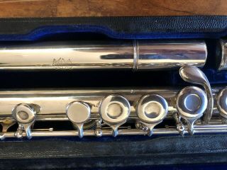 Haynes C flute solid sterling silver SN 7812 Vintage 1923 Fully Restored. 5