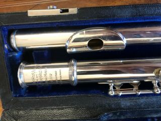 Haynes C flute solid sterling silver SN 7812 Vintage 1923 Fully Restored. 6
