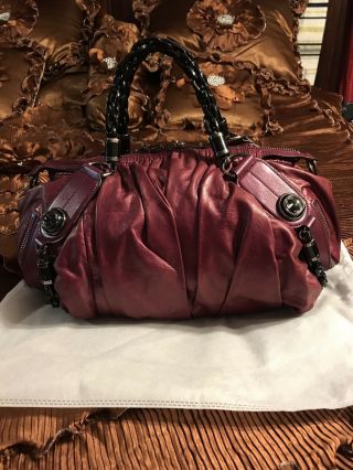 Gucci Metalic Magenta Galaxy Bag 100 Authentic Gorgeous Rare Hard To Find Wow 2
