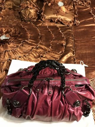 Gucci Metalic Magenta Galaxy Bag 100 Authentic Gorgeous Rare Hard To Find Wow 6