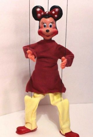 Vintage Minnie Mouse Marionette String Puppet