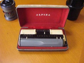 Rare Vintage Alpina Calculator,  With Case