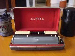 Rare vintage Alpina Calculator,  with Case 5