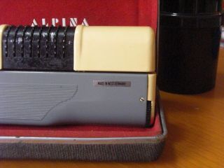 Rare vintage Alpina Calculator,  with Case 6
