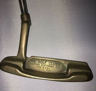 Rare Vintage Ping Anser Scottsdale 1966 Putter,  Box 1345 Two Patent ’s