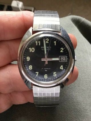 Vintage 1970’s Seiko Mens Automatic 17 Jewels Wristwatch Watch Date