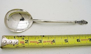 Swiss Silver Rattail Apostle Spoon St.  James Marked Cb C1790 & Floral Motif