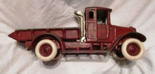 Vintage Cast Iron Toy Dump Truck
