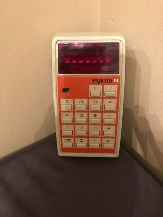 Vintage Rare Texas Instruments Exactra 19 Calculator