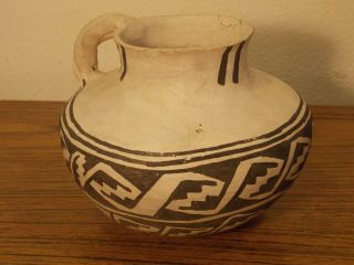 Antique Native American Anasazi Pitcher 1200 B.  P.  Pattern 5 - 1/8 " Tall