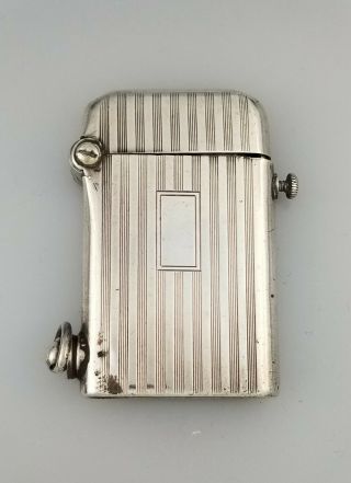 Rare Vintage Thorens 935 Sterling Silver Automatic Cigarette Lighter -