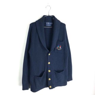Vtg Polo Ralph Lauren 1988 Anniversary Cross Flags Sz M Cp93 Cardigan Jacket