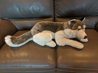 Rare Playkids Wolf Husky Plush 28 "