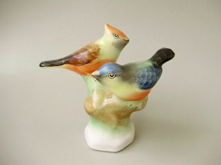 Vintage Hungarian Aquincum Porcelain Bird Figurine,  Finch Couple