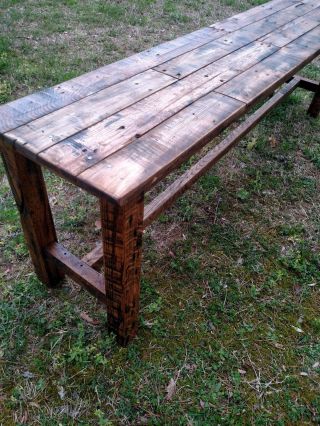 Bench - Reclaimed Pallet Wood - Handmade - UpCycled - Vintage,  Rustic Look 3