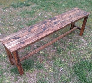 Bench - Reclaimed Pallet Wood - Handmade - UpCycled - Vintage,  Rustic Look 6