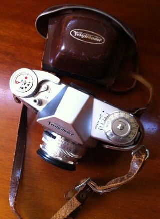 Vintage Camera Voigtlander Bessamatic With Color Skopar 2.  8/50 Mm