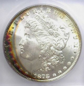 1878 - 7tf Morgan Silver Dollar - Rev.  