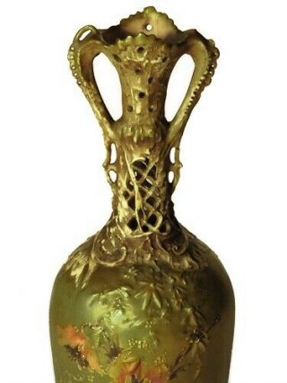 Ernest Wahliss - Turn Wien - Hand Painted Art Nouveau Porcelain Vase - 1897 - 1906 4