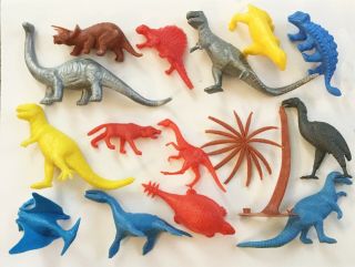 Mpc Prehistoric Times Dinosaurs Playset Original1960s Plastic Marx
