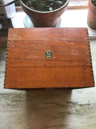 Vintage Globe - Wernicke Oak File Box - 10 " X6.  5 " X8.  5 " - Peerless Tray No.  7510 - C