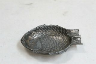Art Deco Jenning Brothers Metal Bronze Fish Ashtray Wow
