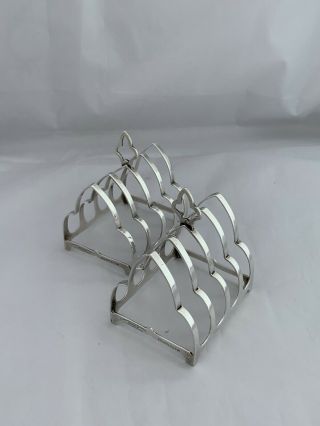 Solid Silver Toast Racks 1937 London Goldsmiths & Silversmiths Sterling 2