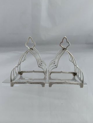 Solid Silver Toast Racks 1937 London Goldsmiths & Silversmiths Sterling 8