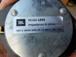 Vintage JBL L100 Tweeter Pair Model LE25 Fresh Foam Diffuser Rings 2
