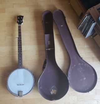 Very Rare 1963 Gibson Rb - 170 5 - String Open Back Banjo W/ Case