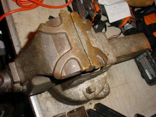 Vintage 4 Inch Vise,  Awesome Patina And Quality,  Made In Usa,  Patent 1930
