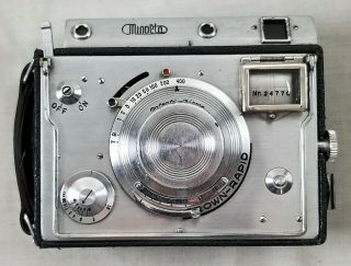 Unusual Vintage Minolta Crown - Rapid Auto Press Film Camera