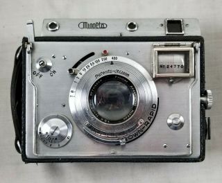 Unusual Vintage MINOLTA Crown - Rapid Auto Press Film Camera 2