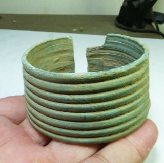 Vietnamese Antique - Dong Son Culture Bronze Bangle Bracelet