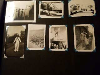 Vintage WWII Era Photo Album With 105 Family and Military Photos 2