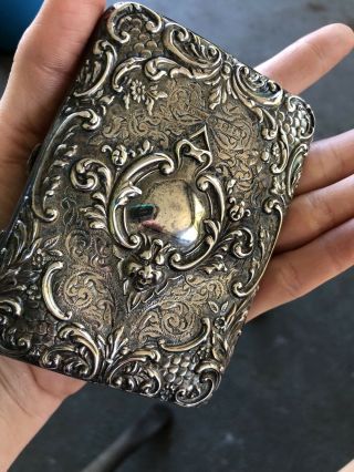 VTG vintage sterling silver clutch purse 6