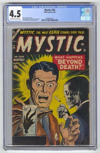 Mystic 30 Cgc 4.  5 Vintage Marvel Atlas Comic Pre - Hero Horror Golden Age 10c
